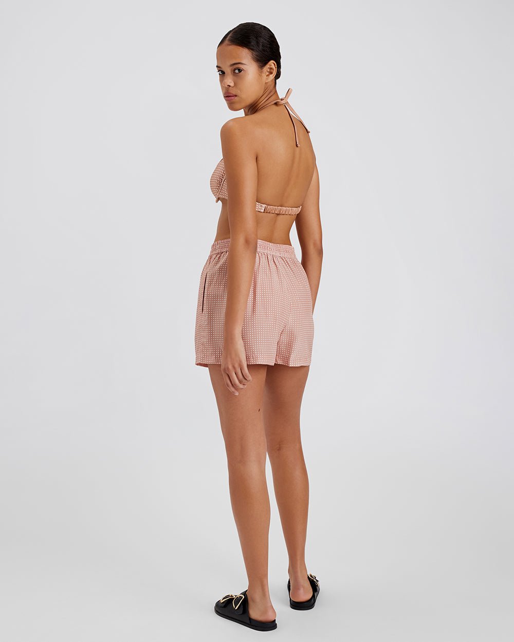 Women | Charlie Short | Baby Polkadot Taupe