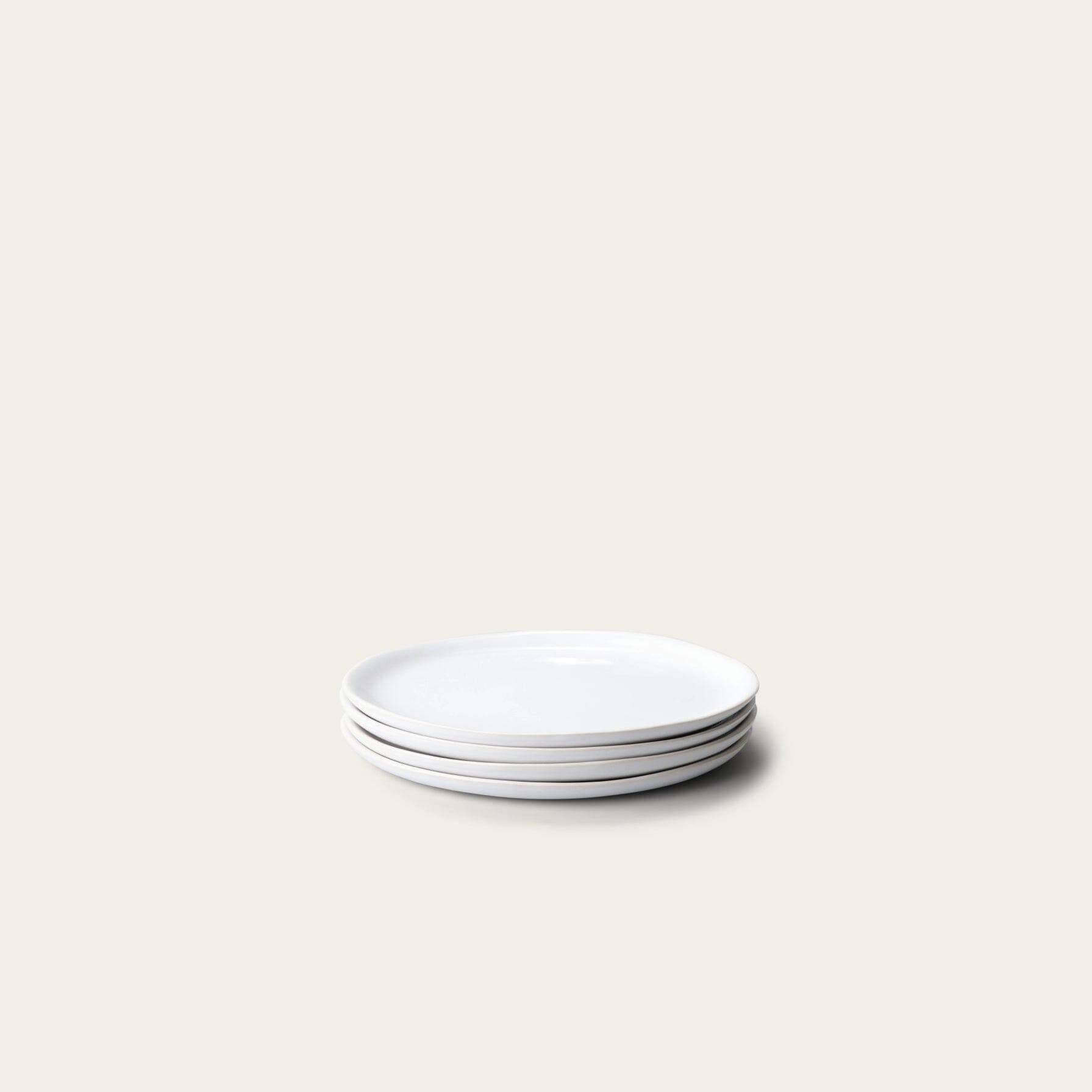 Dessert Plates | Pearl White