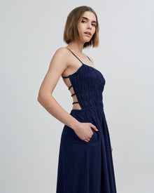 The Eyelet Delta Midi Dress - Solid & Striped