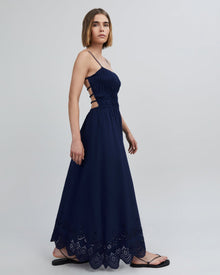 The Eyelet Delta Midi Dress - Solid & Striped