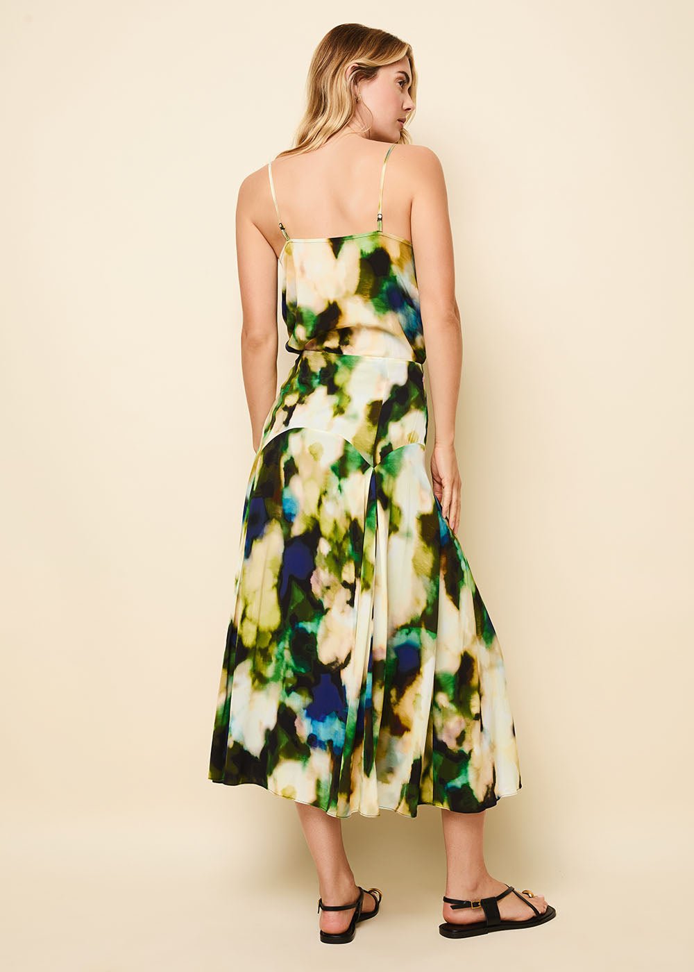Women | Gray Skirt | Blurred Floral