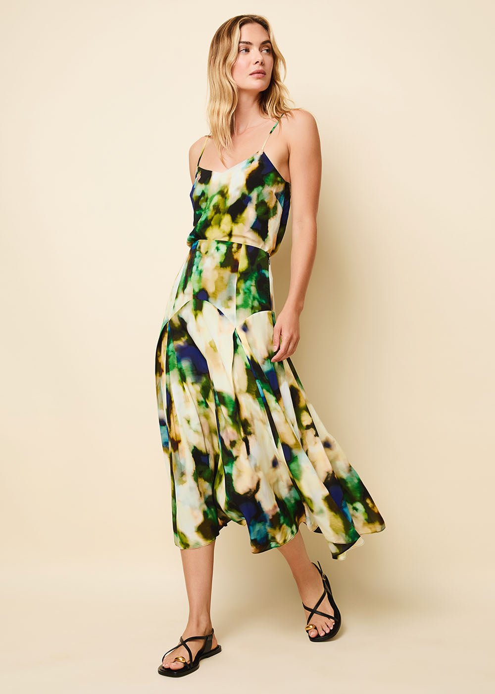 Women | Gray Skirt | Blurred Floral