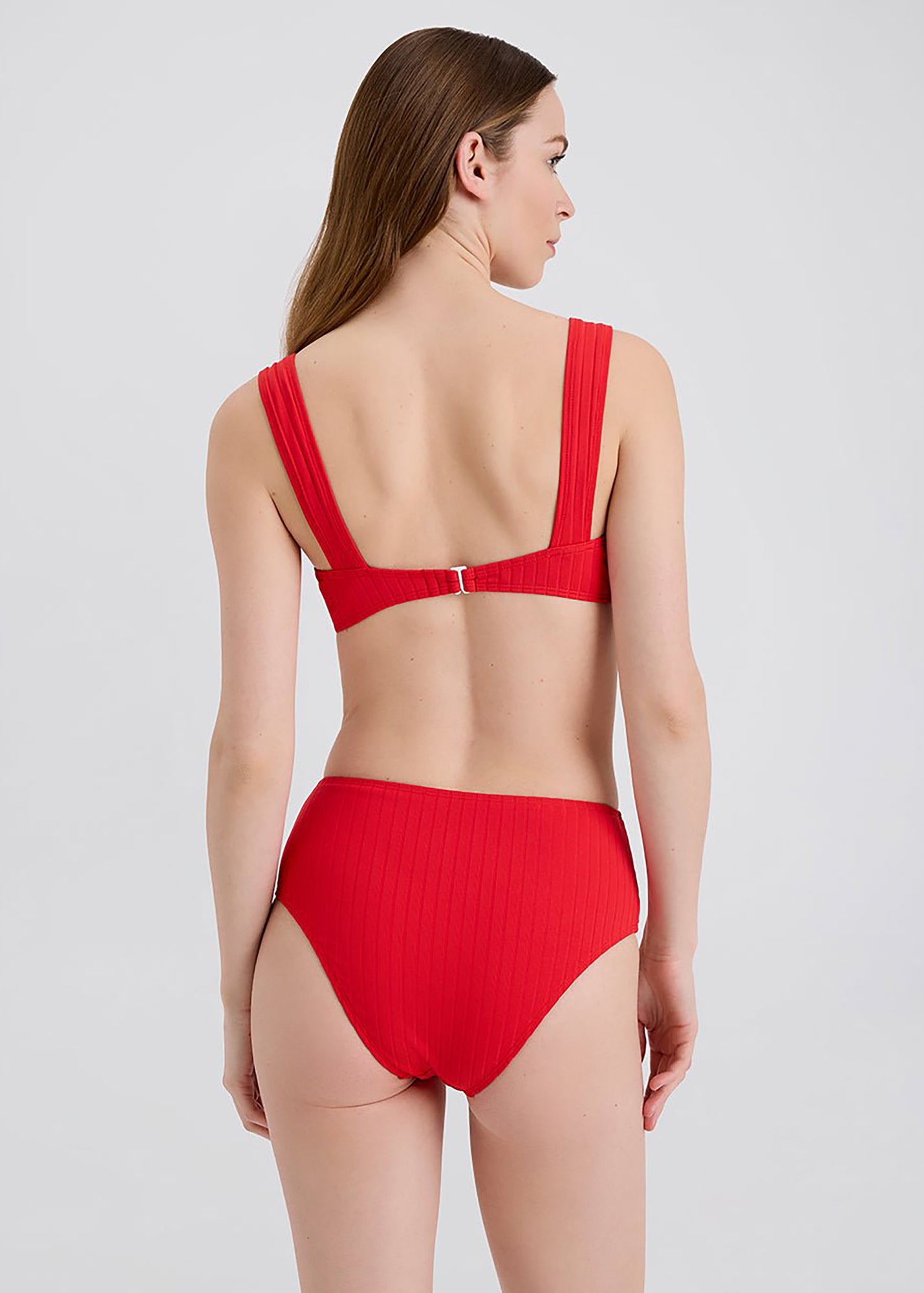 Women | Lilo Ribbed Bikini Bottom | Lipstick Red