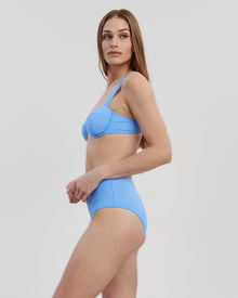 The Lilo Ribbed Bikini Top - Solid & Striped