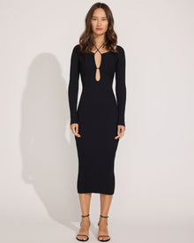 Women | The Lisa Long Sleeve Dress | Blackout