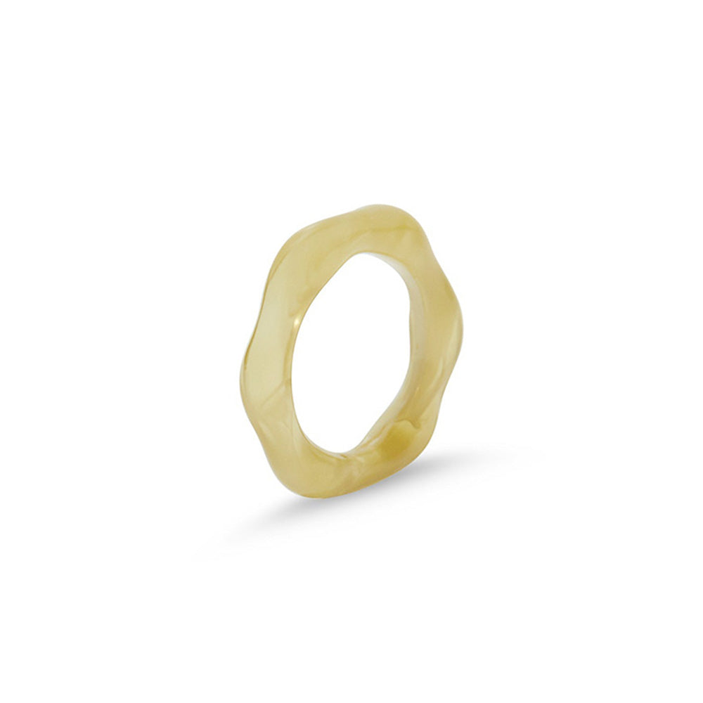 Dallas Resin Ring | Lime