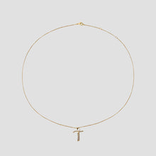 THE RIGID PAVE' OLD ENGLISH NECKLACE - The M Jewelers