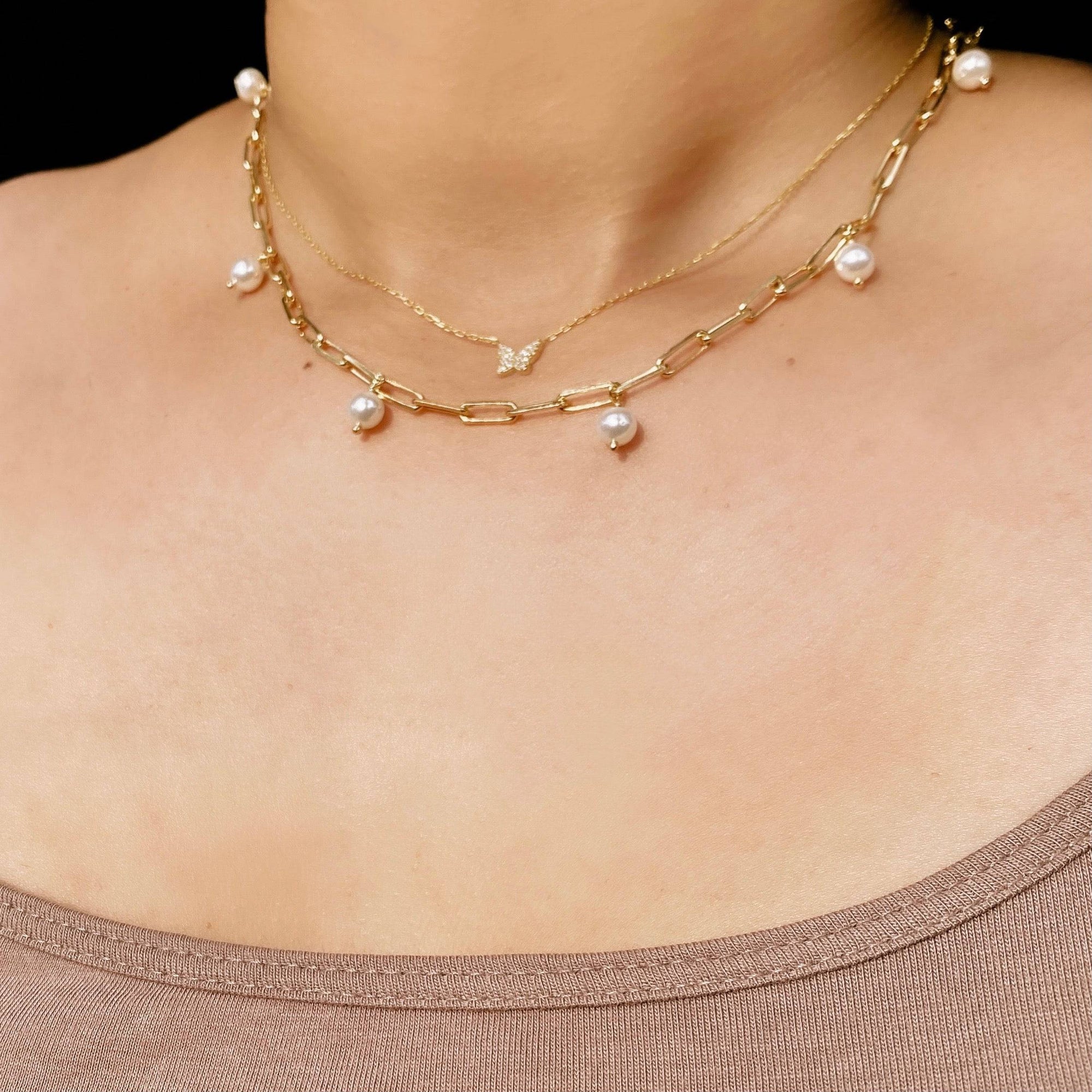 The Single Pave Butterfly Necklace Chapter Ii By Greg Yuna X The M Jewelers | Gold Vermeil