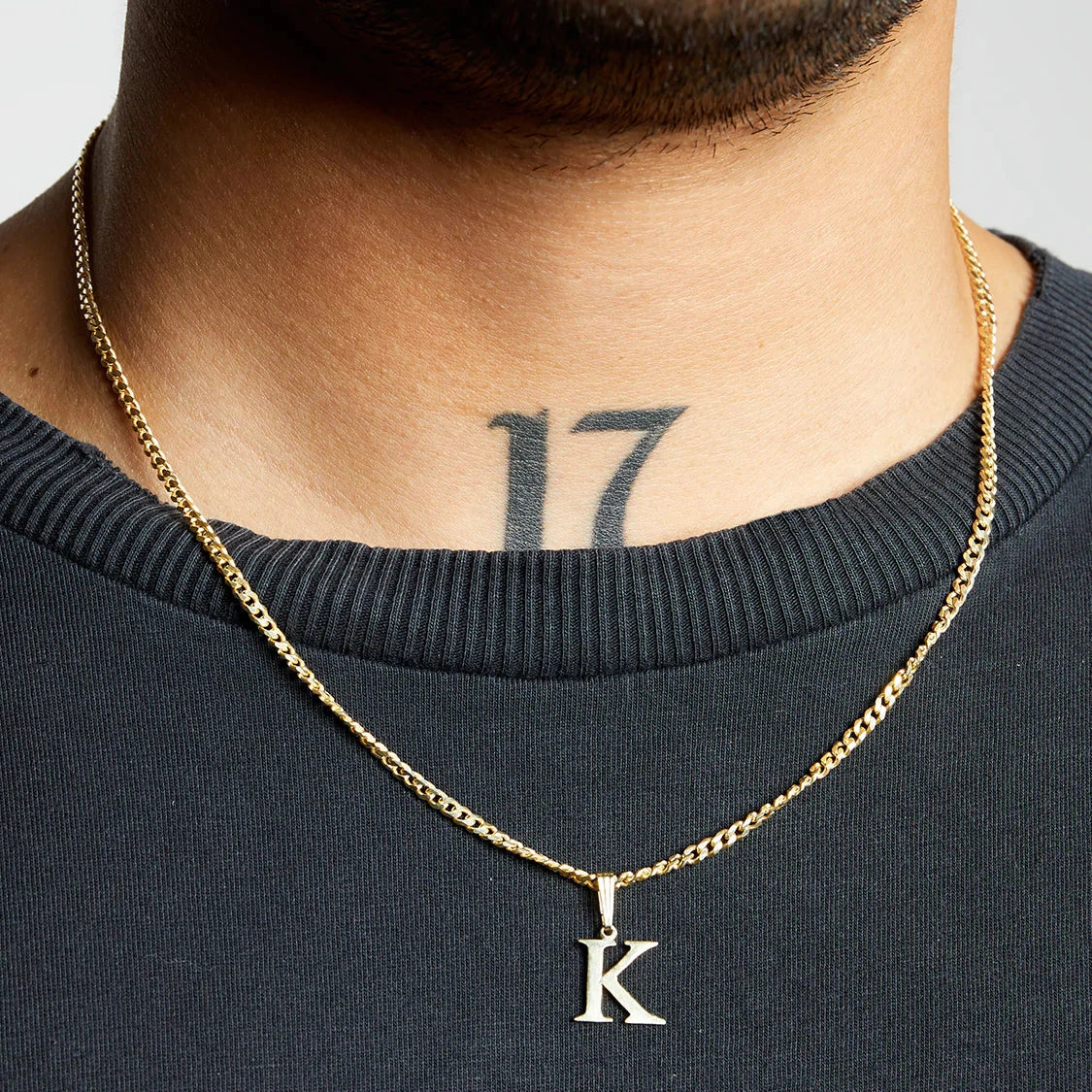 The Times Block Pendant II | Gold