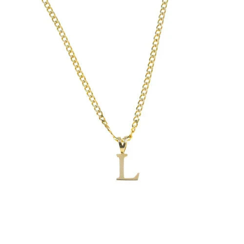 The Times Block Pendant II | Gold