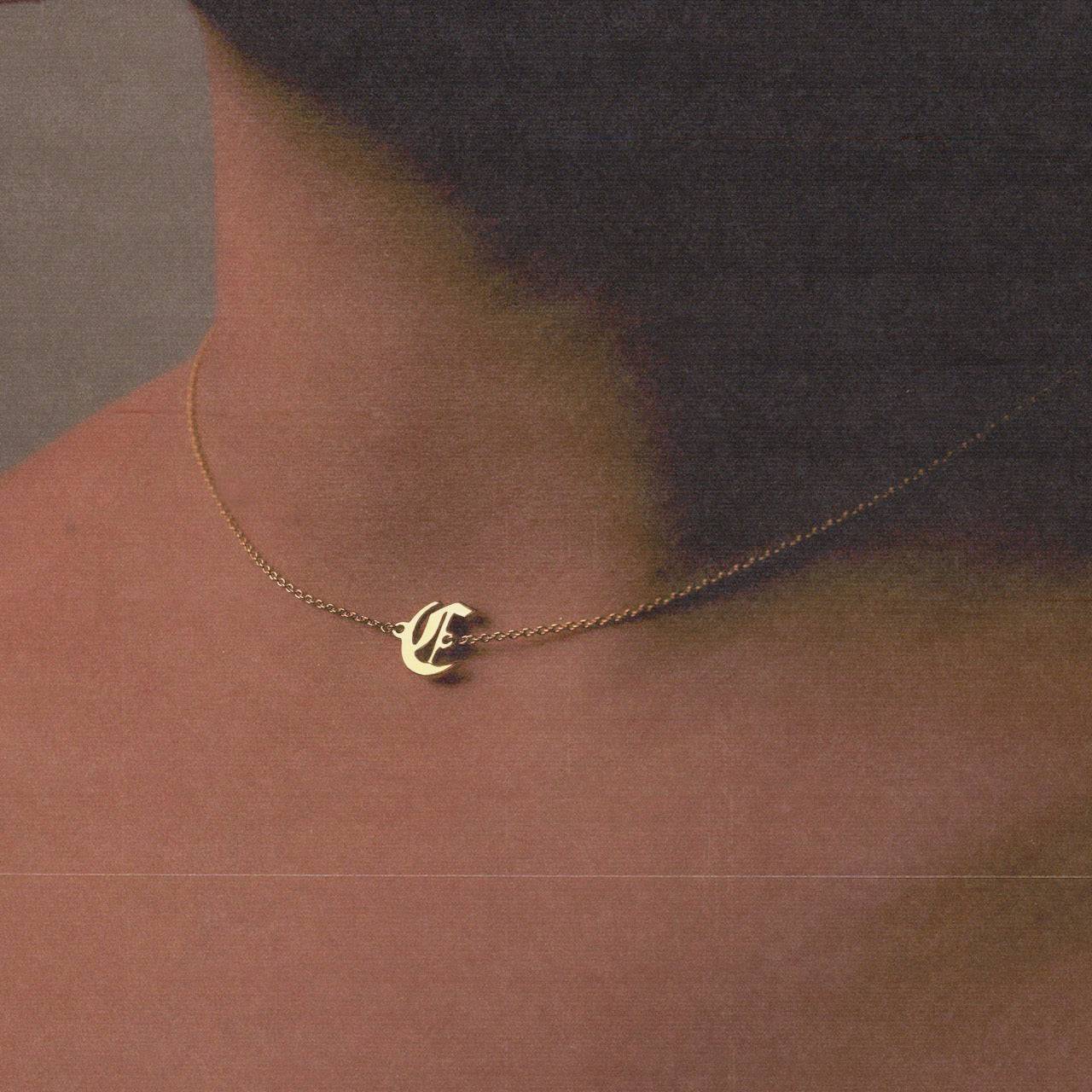 SINGLE LETTER CHOKER (UPPERCASE) - The M Jewelers