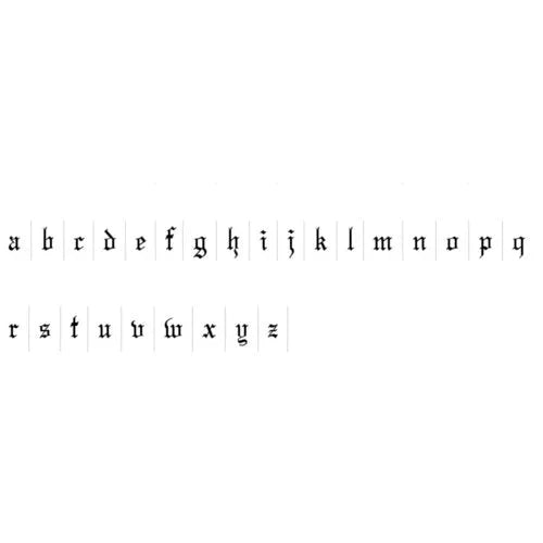 THE GOTHIC INITIAL EARRINGS (LOWERCASE) - The M Jewelers