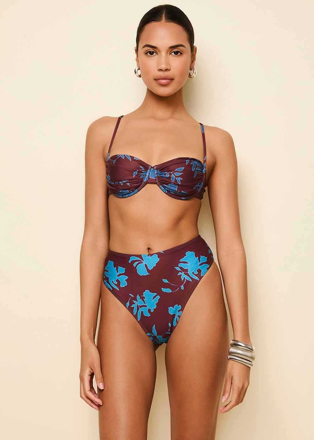 Women | Miranda Bikini Top | Abstract Floral