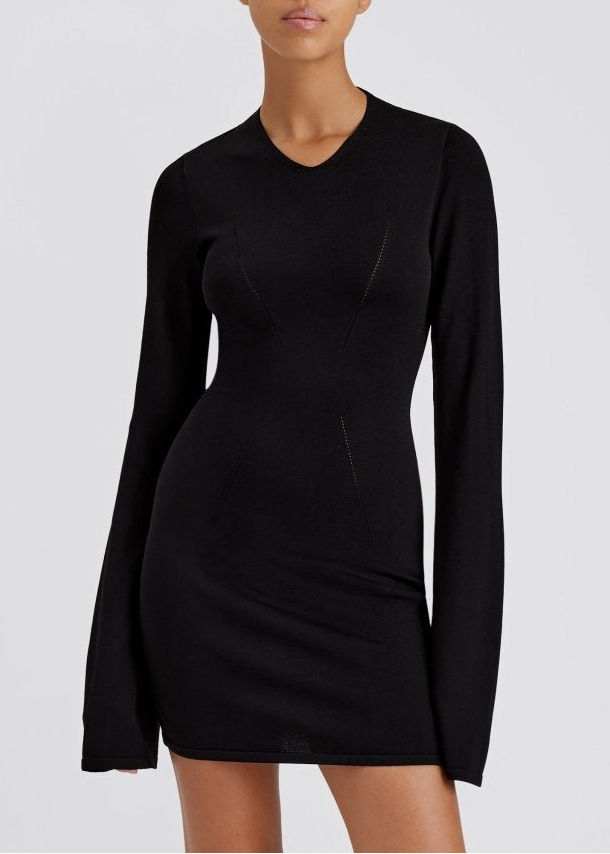 noir mini dress Solid & Striped The Narcia Mini Dress
