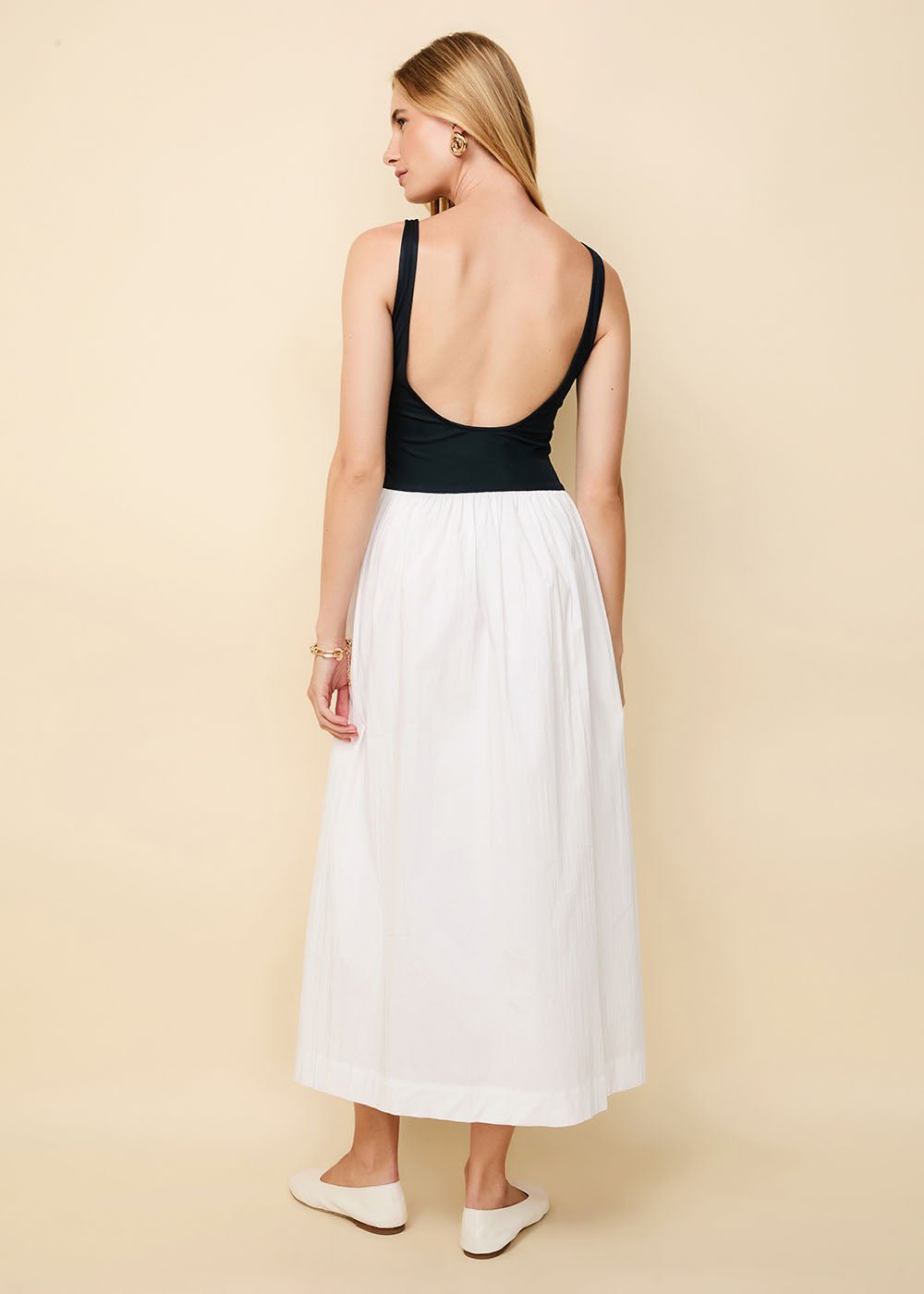 Women | Samantha Dress | French Navy/Ecru