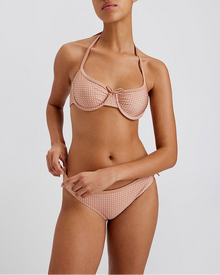 Womens | Sydney Bikini Bottom | Baby Polkadot Taupe