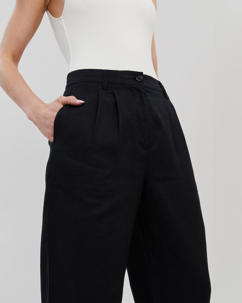 Women | Taline Linen Pant | Noir