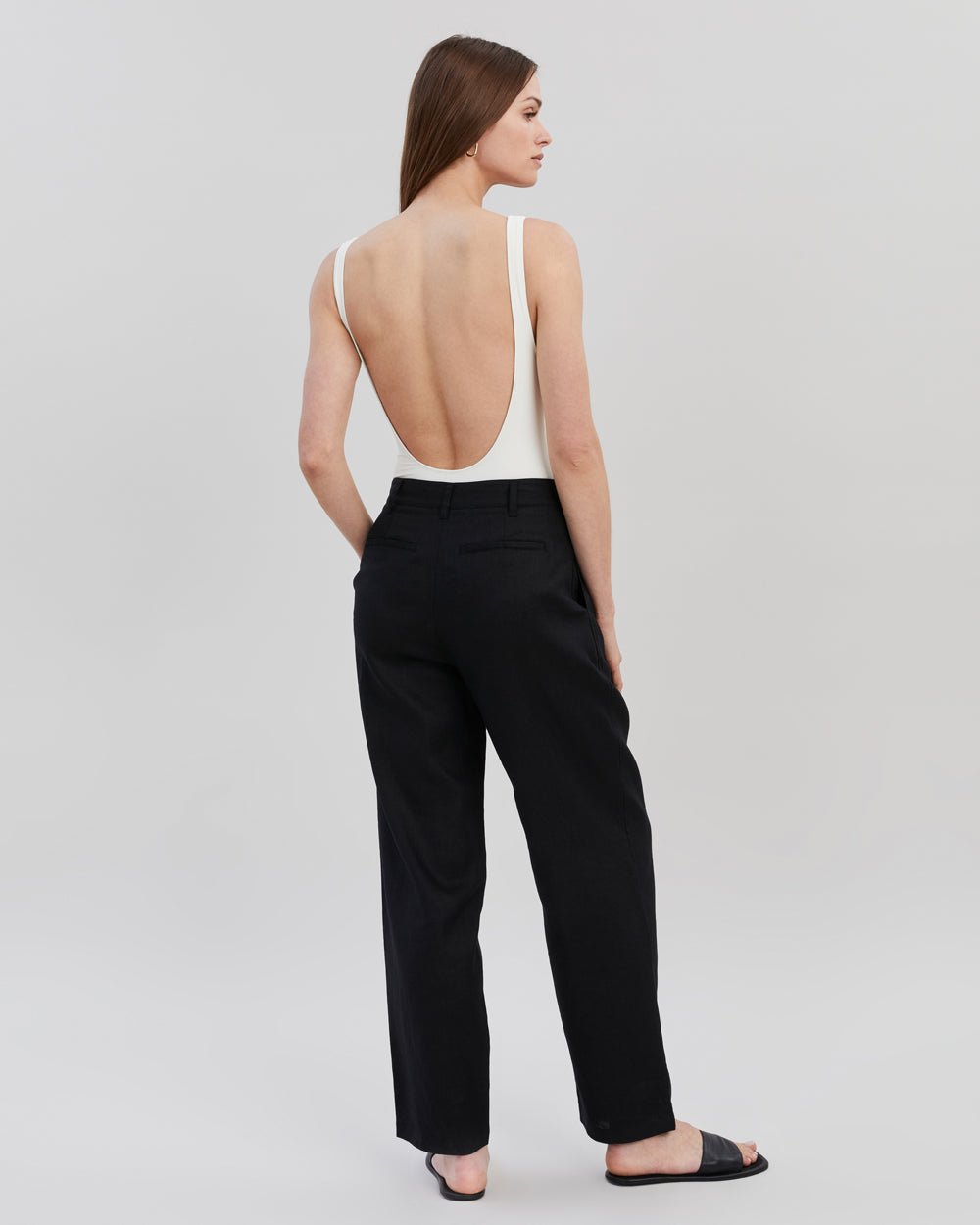 Women | Taline Linen Pant | Noir