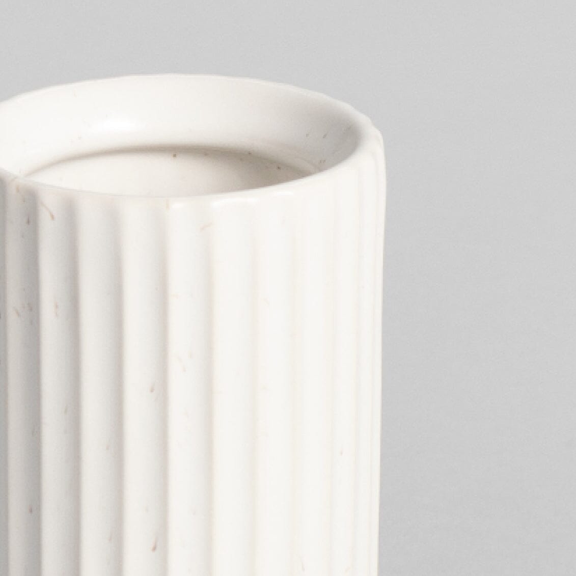 Tall Bud Vase | Speckled White