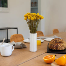 Tall Bud Vase | Speckled White