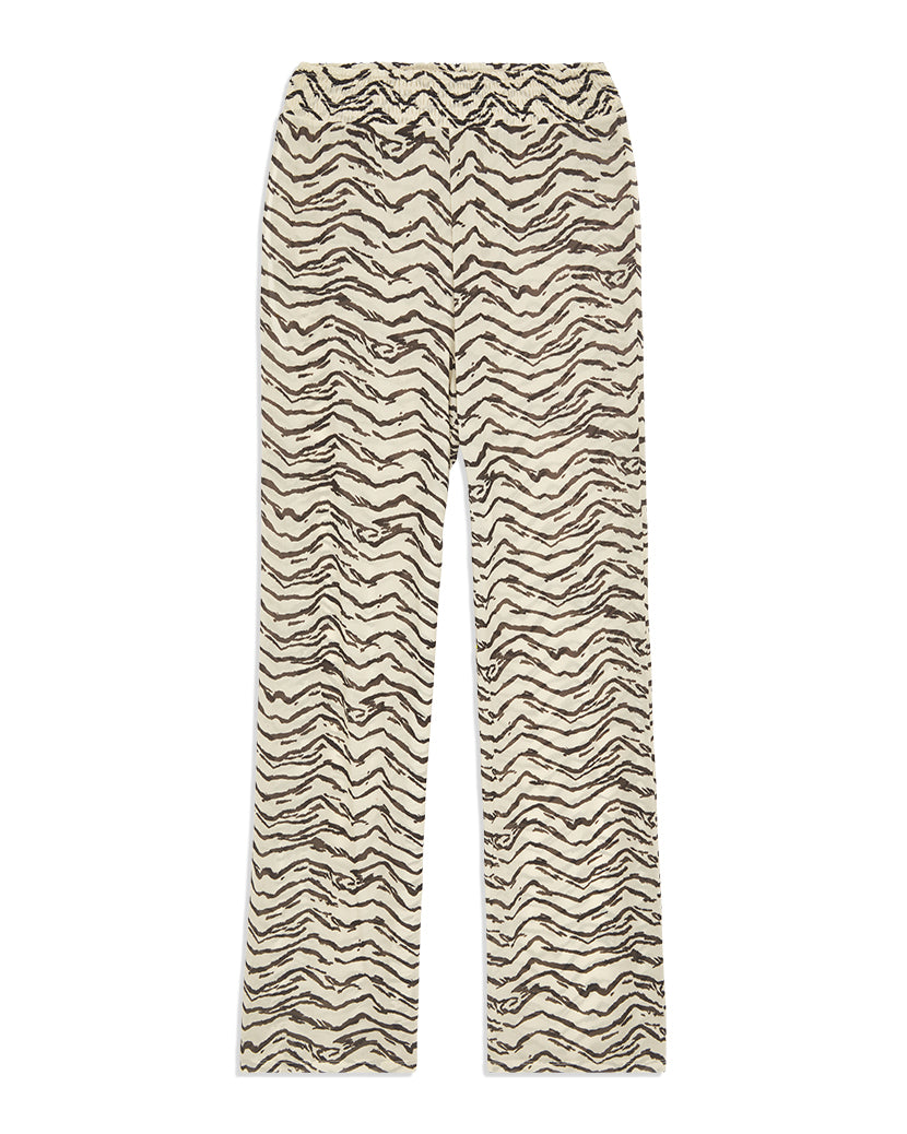 Smocked Mesh Tiger Pant | Off White
