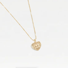 The Tiny Angel Heart Pendant Necklace | Gold Vermeil