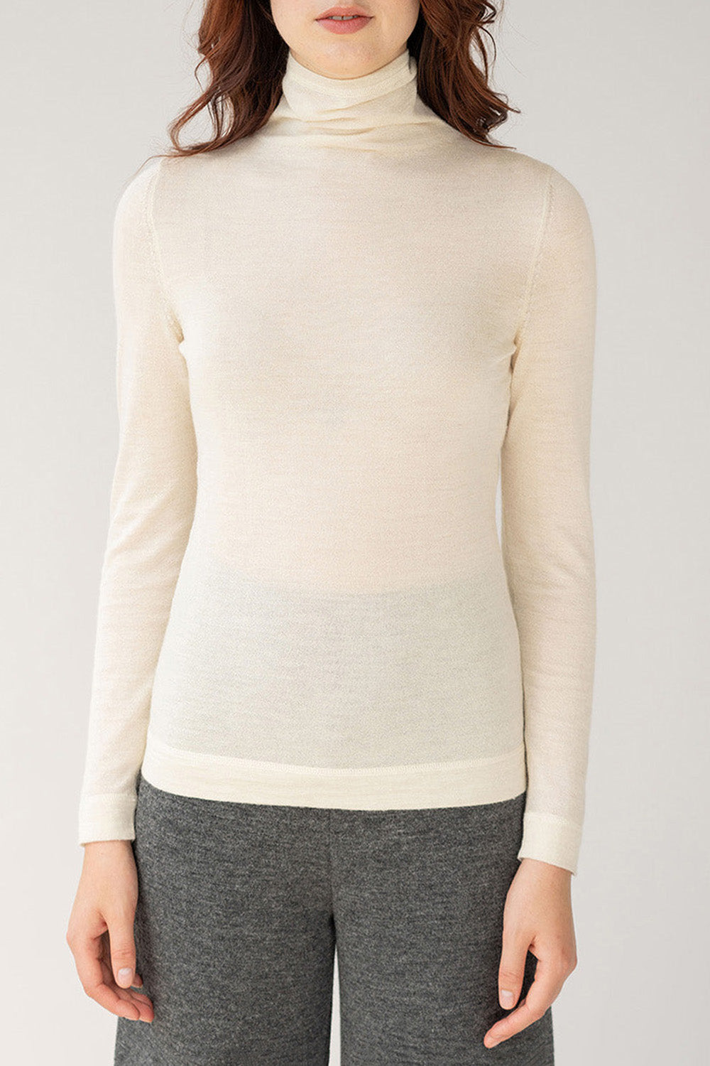 T Neck Pullover | Ivory