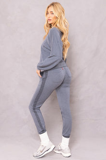 Women | Trifecta French Terry Balloon Sleeve Crop Sweatshirt | Glass