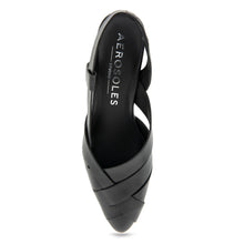 Carmel Dress Wedge | Black Burnished Leather