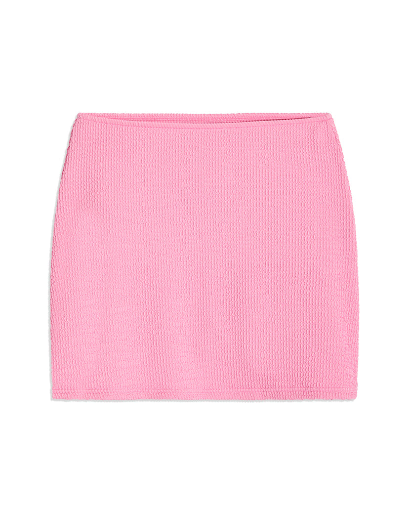 Tube Spongie Seersucker Skirt | Bubblegum Pink