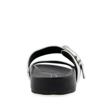 Lemon Sandal Footbed | Bright White Pebbled Leather