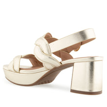 Camea Sandal Platform | Soft Gold Leather