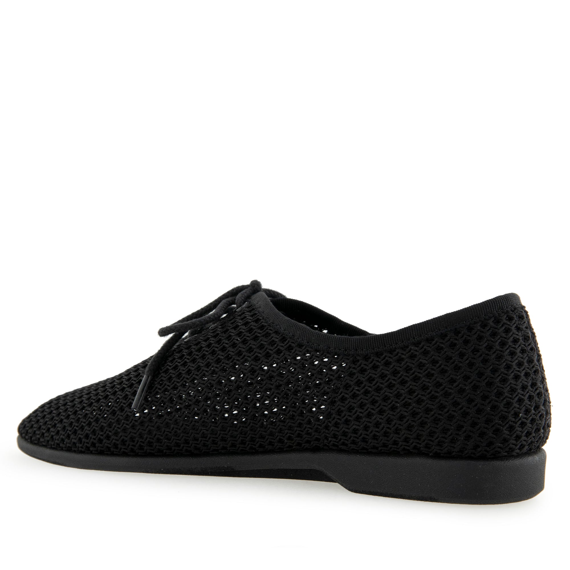 Breezy Casual Oxford | Black Mesh Fabric