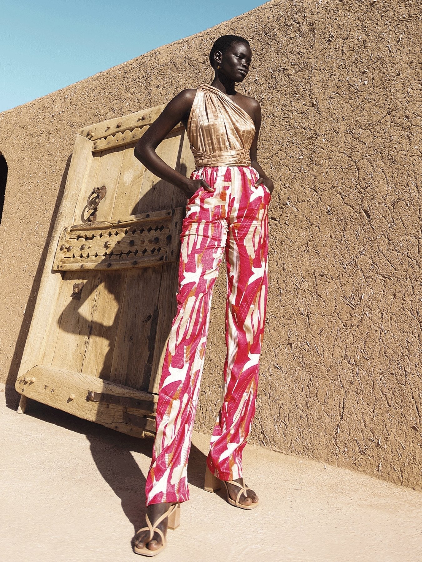 Umy Jumpsuit - Abstract Rose - diarrablu