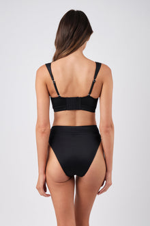 UNE PIECE-Original Bustier Balconette Bikini Bralette BLACK