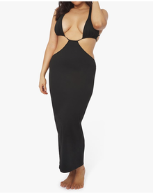 Cowl Back Maxi Dress | Black