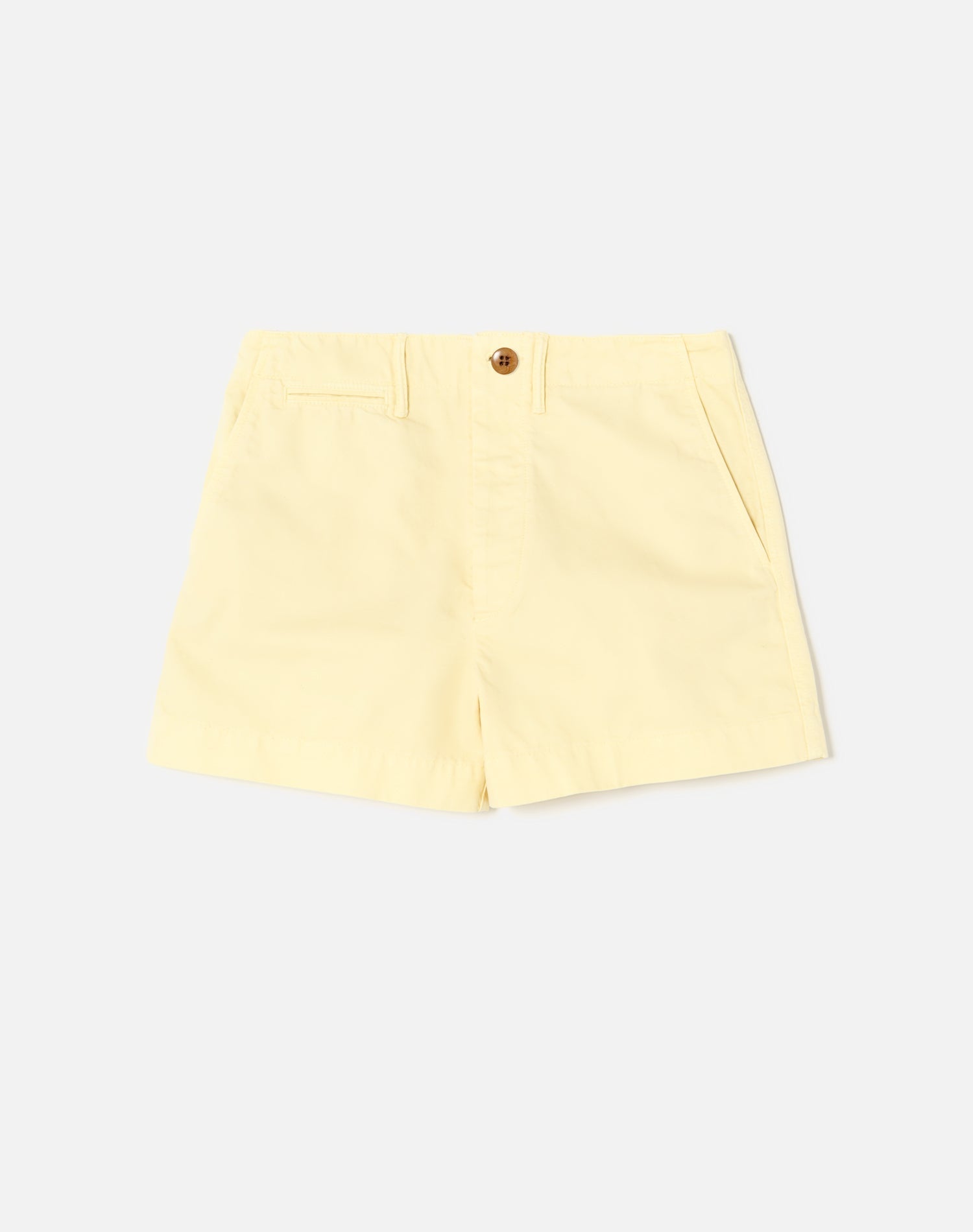 90s Trouser Shorts | Washed Buttercream