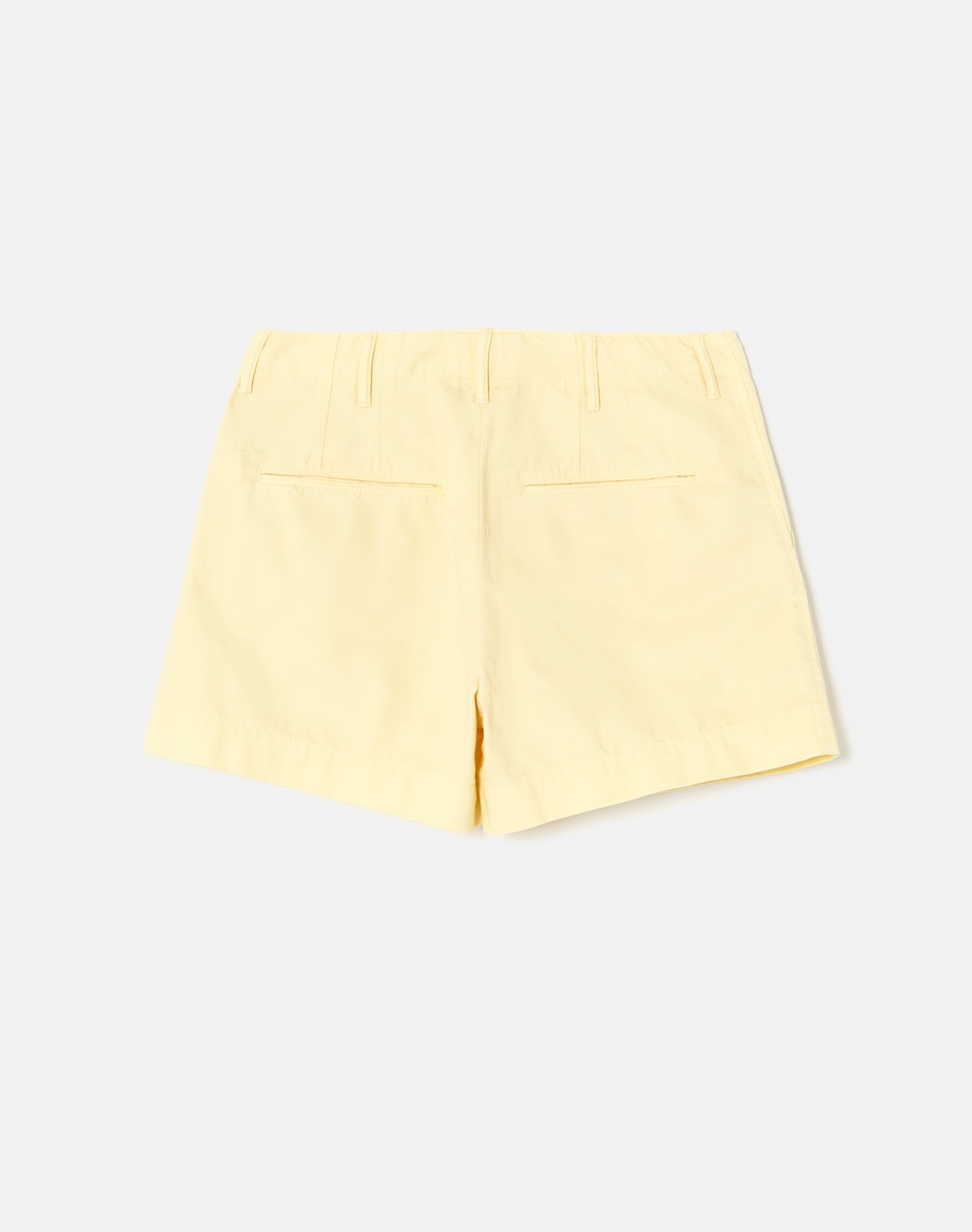 90s Trouser Shorts | Washed Buttercream