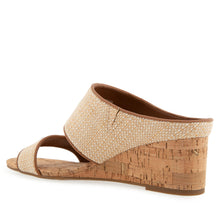 Wheeler Sandal Wedge | Natural/Tan Raffia