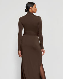 Luisa | Vero Tie-Front Long-Sleeve Dress in Size Medium