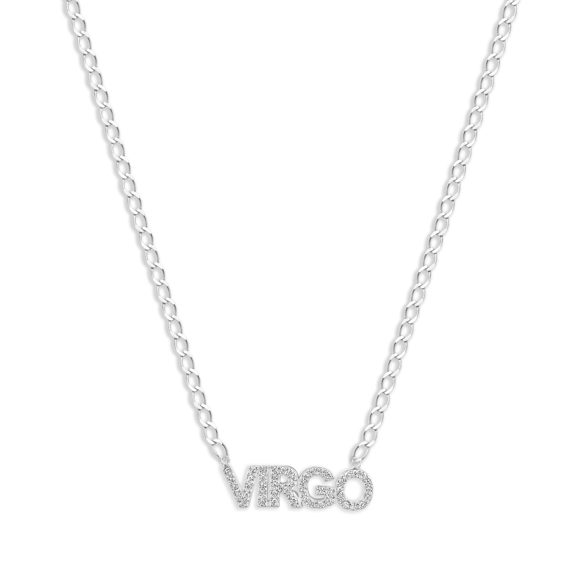 The Iced Out Zodiac Necklace | Gold Vermeil & Sterling Silver