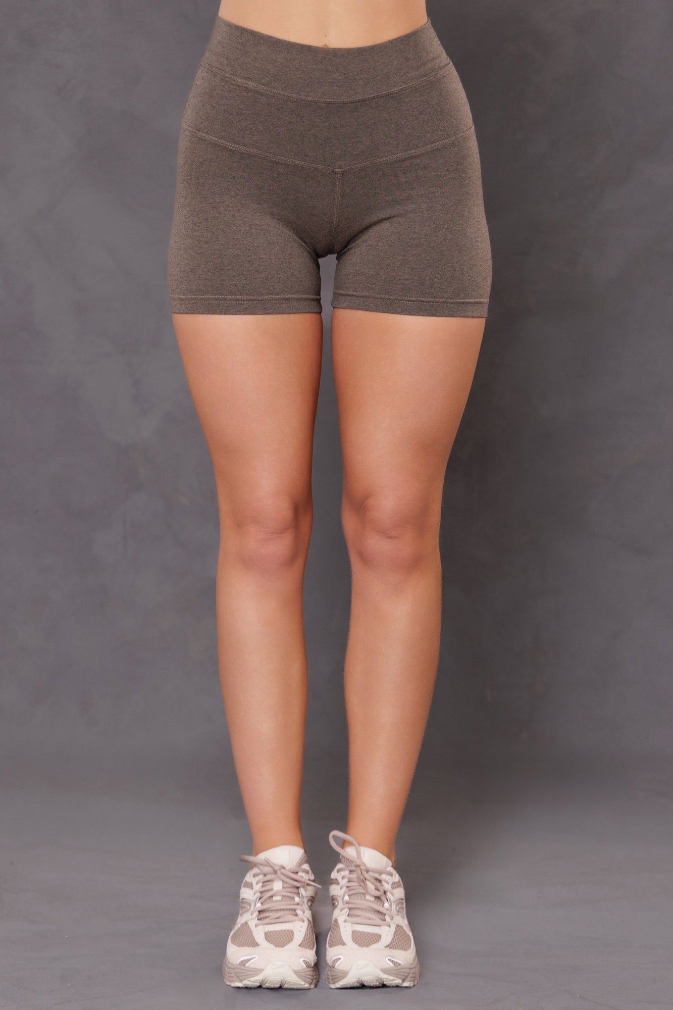 Women | High Rise Booty Short | Charcoal/Woodsmoke