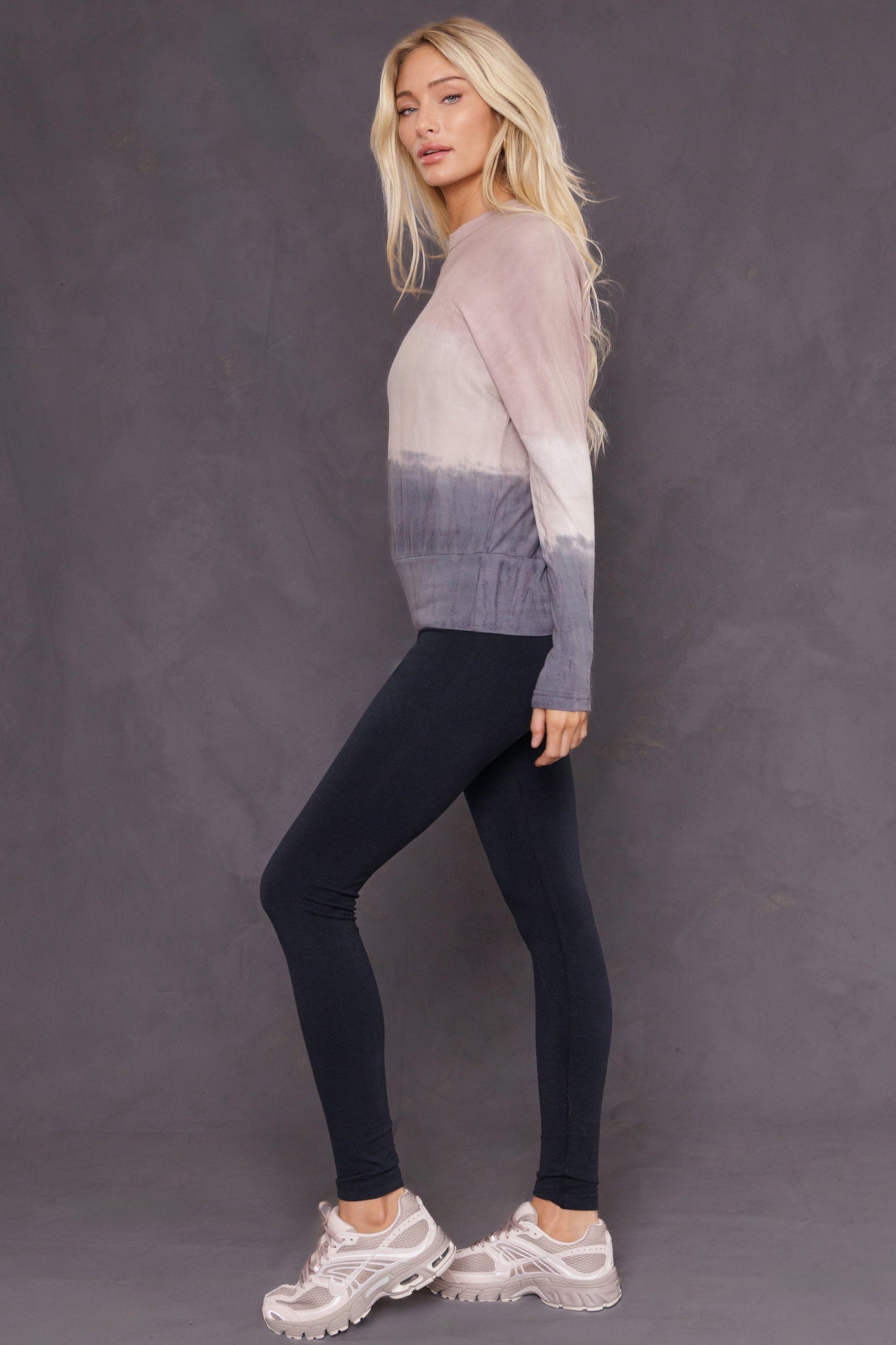 Women | High Rise Ankle Legging | Charcoal/Jet