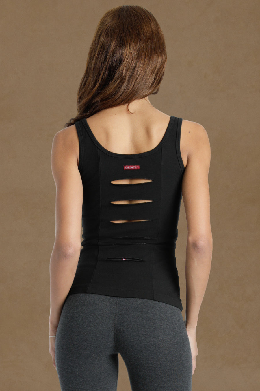 Women | Slash Back Workout Tank | Black