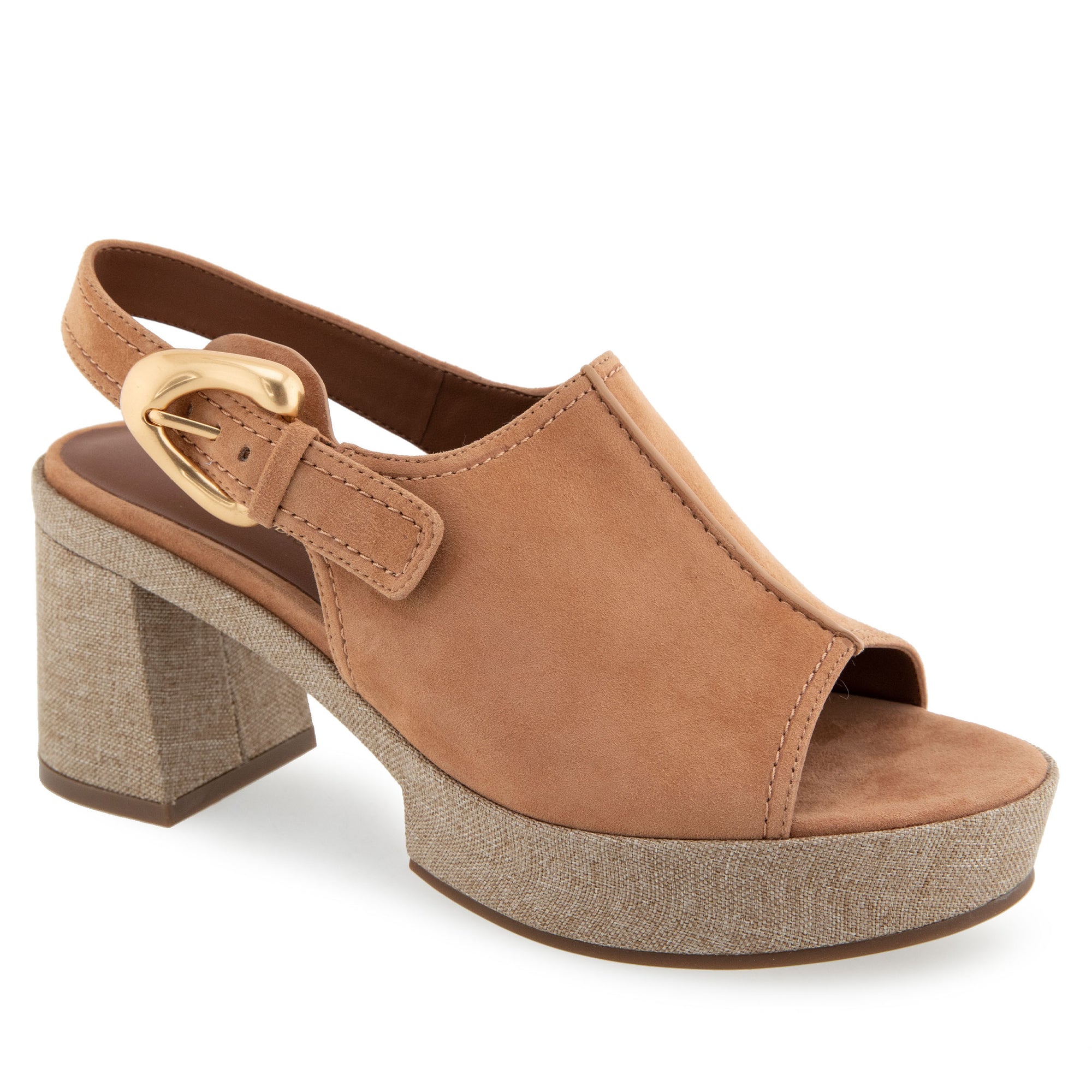 Zella Sandal Dress Platform | Tan Suede