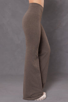 Women | High Rise Wide Flare Pant | Charcoal/Woodsmoke