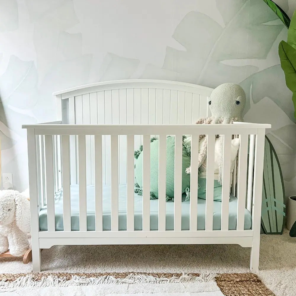 CleanBamboo Signature Sateen Crib & Toddler Fitted Sheet | Starlight Blue