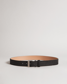 Men | Corduroy Suede Belt | Black