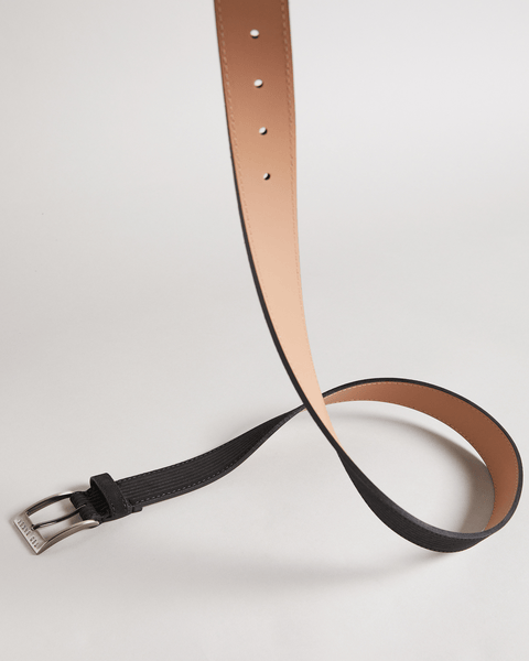 Men | Corduroy Suede Belt | Black
