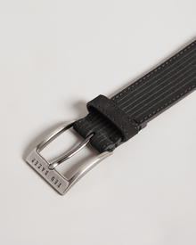 Men | Corduroy Suede Belt | Black